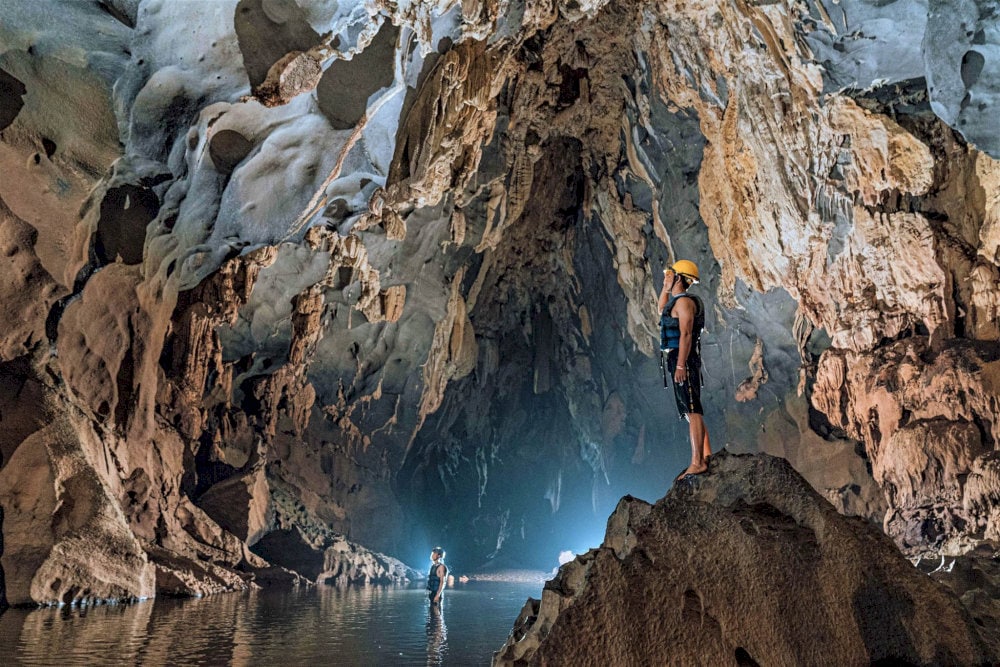 Light clothing and protective equipment are required when exploring Dark Cave